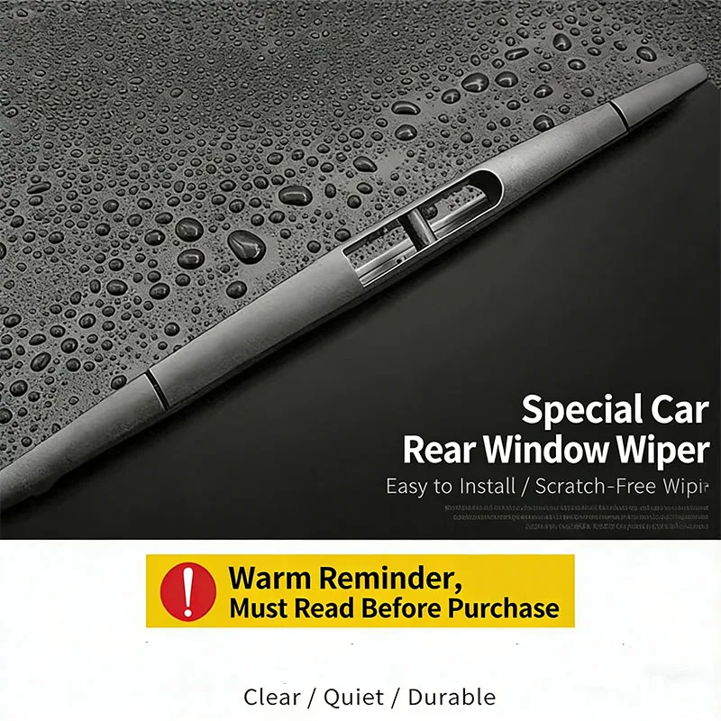 Wiper 10" Rear Wiper Blade For Geely GX3 BAC X3 Pro 2017 - 2024 Windshield Windscreen Tailgate Window Rain Brush 5
