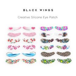 Blackwings 6 pairs of silicone eye patches are suitable for dark circles and puffy, reusable female cooling gel eye mask.