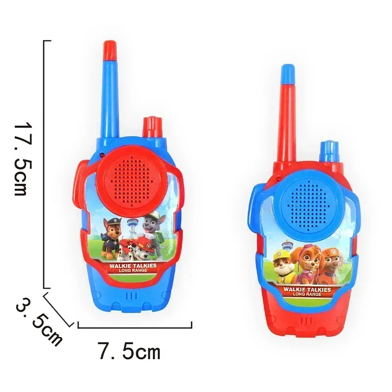 Paw Patrol Toy Walkie Talkies Set Cute Cartoon Anime Patrol Canine Children Walkie Radio Interphone Outdoor Phone Game Kids Gift