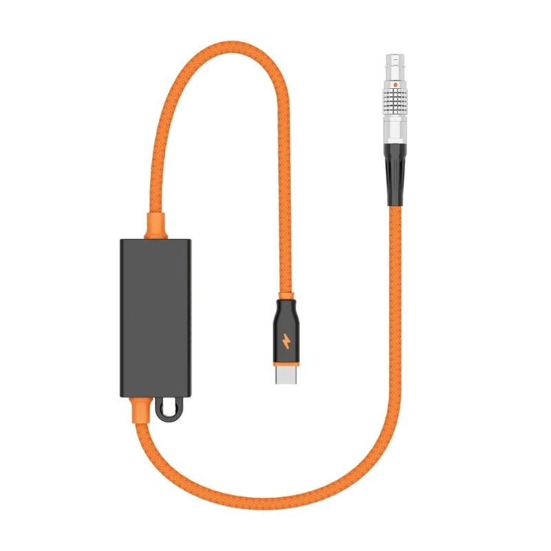 Textile-Covered 2Pin to Type C Cable Supporting Bidirectional Power Delivery up to 65 W and Data Transfer Without Software