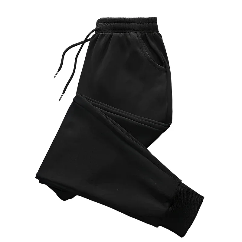 Men All Season Jogger Pants Elastic Waist Drawstring Sweatpants with Pockets Tapered Cuffed Casual Gym Running Sport Trousers