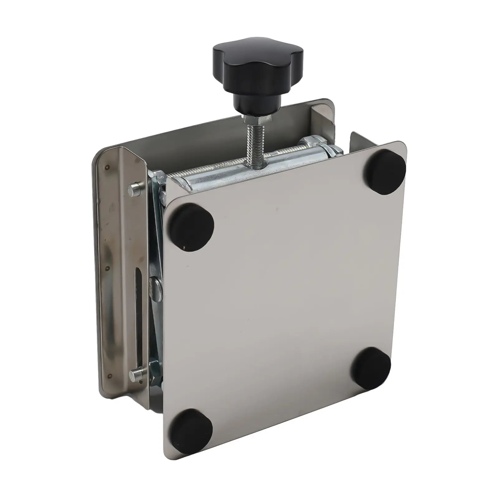 Manual Height Adjustable Stainless Steel Lift Table for Woodworking and Laboratory Compact Design for Practical Use