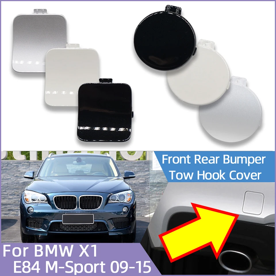 

51118049932 51127845543 Front Rear Bumper Tow Hook Cover Cap For BMW X1 E84 E84LCI M-Sport 2009-2015 Painted Trim Shell