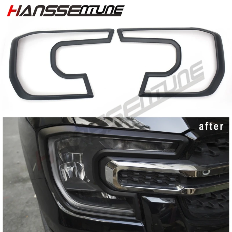 

Headlamp Headlight Cover Trim Guard For FORD RANGER T9 XLT/XLS/WILDTRAK Lamp Protective Sticker