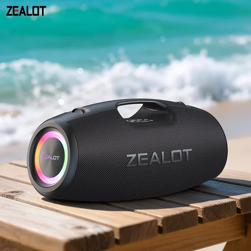 Zealot-S78 120 W tragbarer Bluetooth-Lautsprecher, Party-Lautsprecher im Freien, großer Lautsprecher, hervorragende Bassleistung, Hifi-Lautsprecher