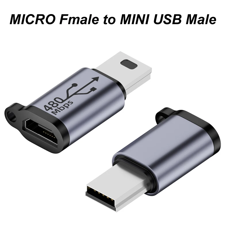 Type-c to Micro,Micro to Type c,type c to mini usb,Micro to mini usb adapter,Famele to Male adapter for 480Mbps data Transfer