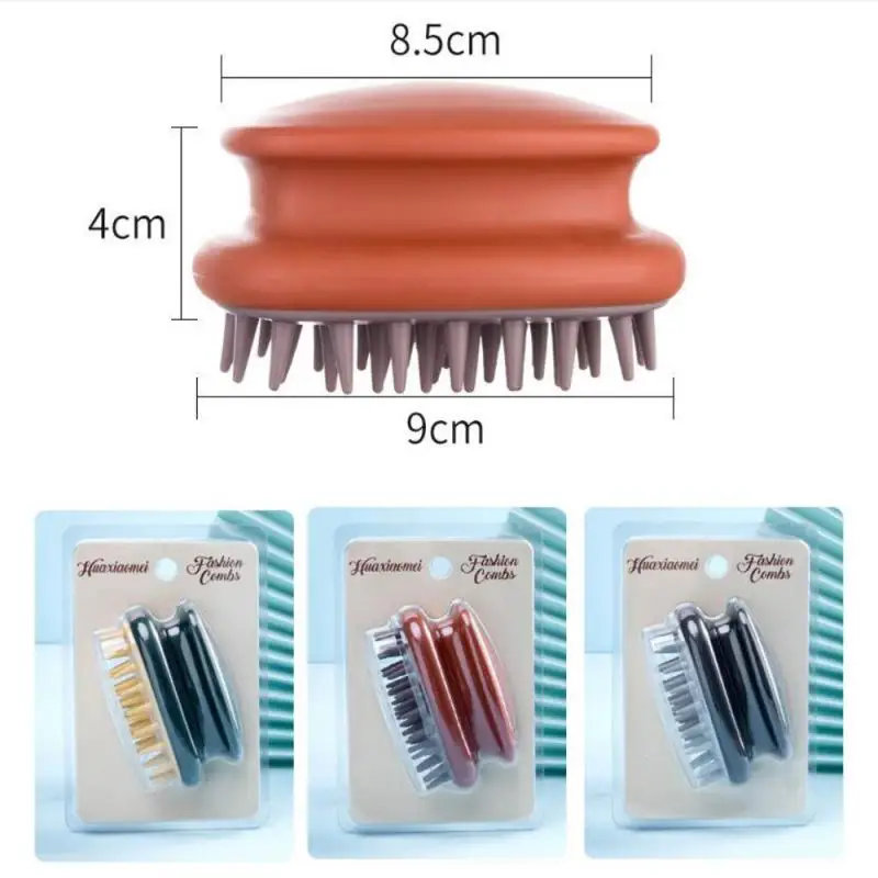 Silicone Hair Washing Brush Portable Soft Scalp Massage Brush Hair Washing Comb Shower Bath Brush Hair Care Styling Tool