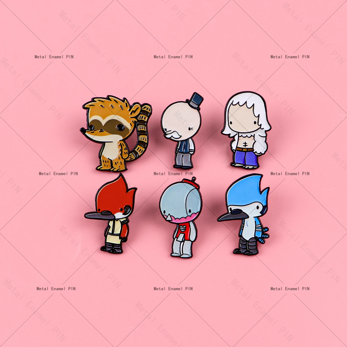 Cartoon-Charakter-Emaille-Pin, niedliche rote und blaue Vogel-Brosche, Abzeichen für Rucksack, für Kleidung, Accessoires, Modeschmuck, Geschenke