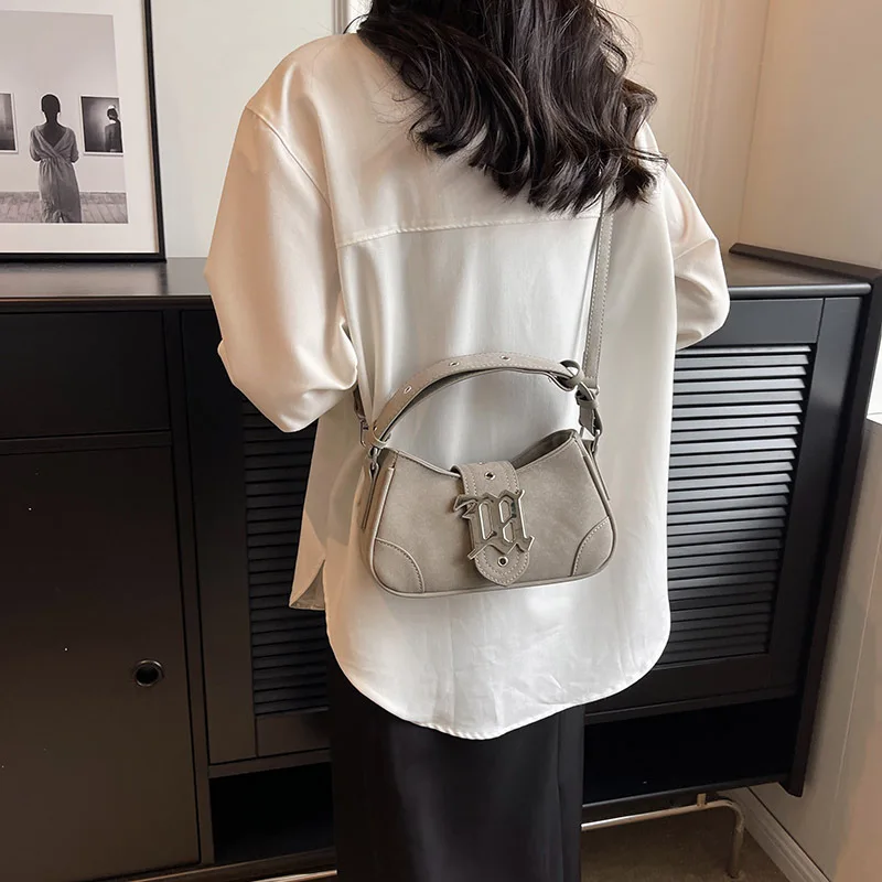 New Underarm Bags Women Shoulder Messenger Bag Luxury Designer Bags Women Handbag Faux Suede Casual Crossbody Bag Vintage Purses