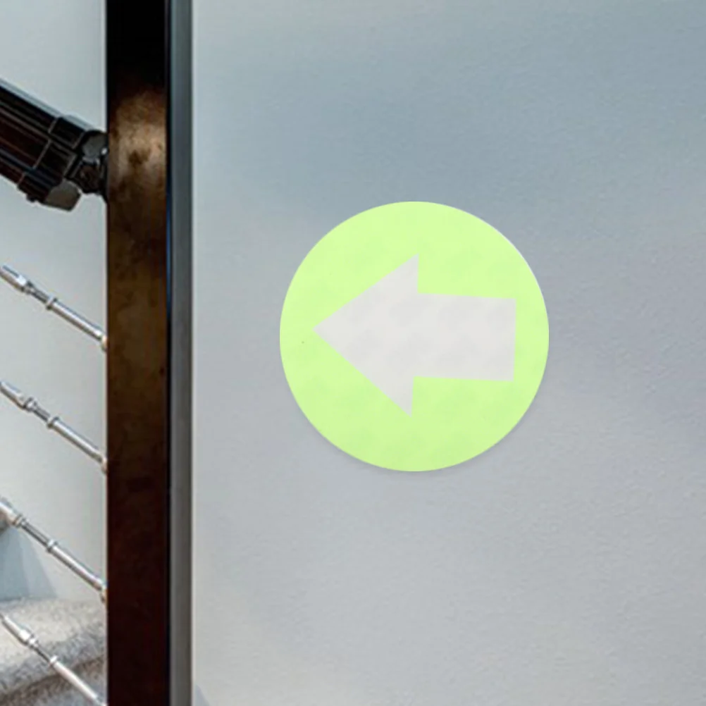

20pcs Reflective Path Markers Fluorescent Arrow Direction Signs For Camping Stairway Trail Markers Waterproof Pvc Adhesive
