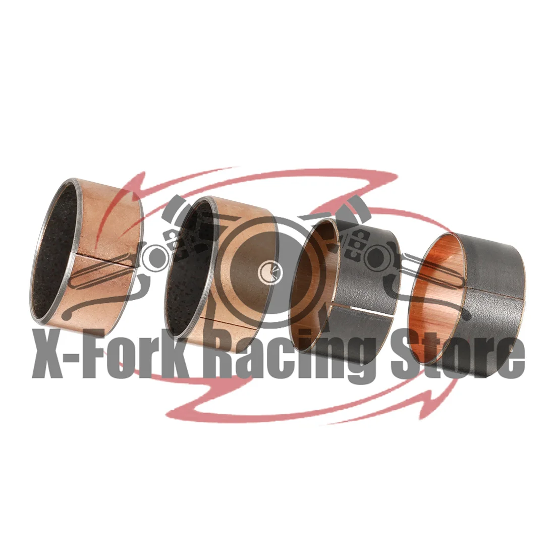 39mm Front Fork Bushings Set For Honda VT600 Shadow VLX 1993-2007 External Guide Rails Shock Absorb Maintenance Up Down Set