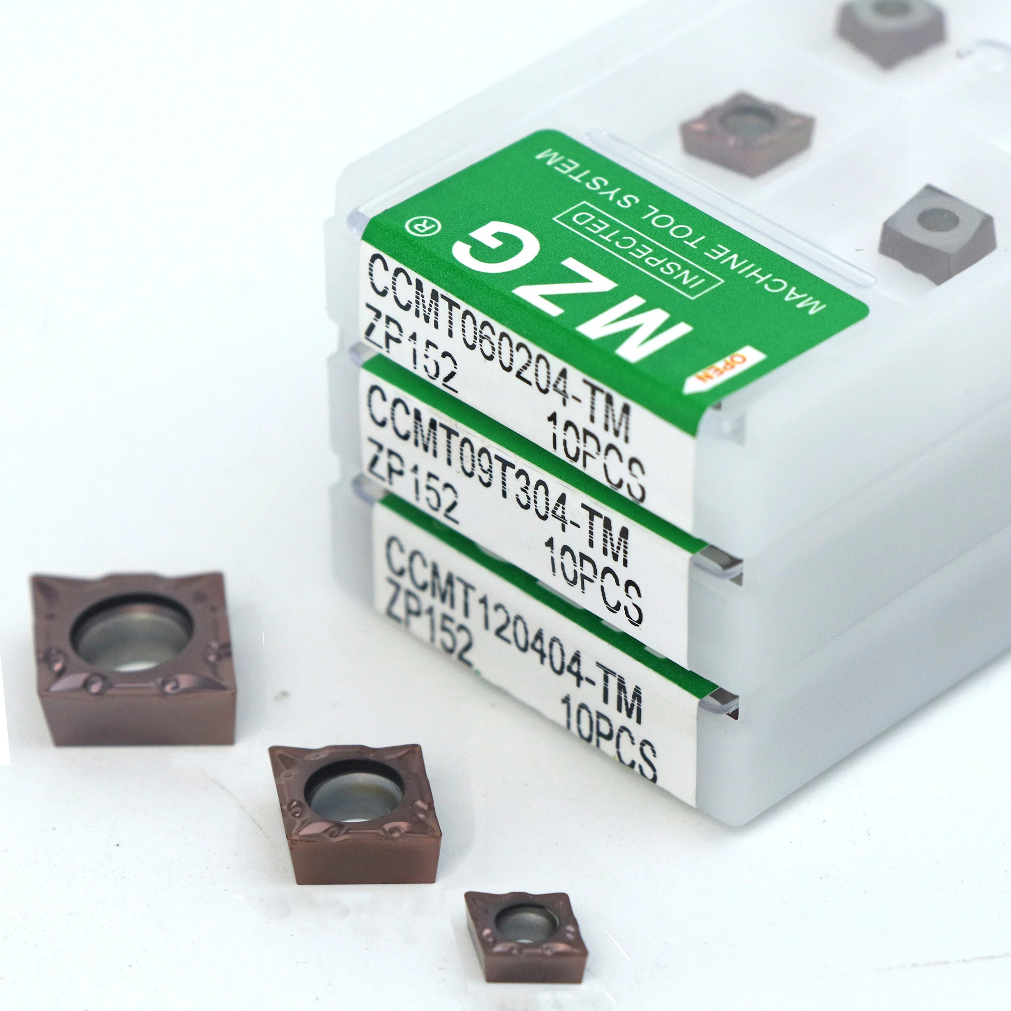 MZG 10szt CCMT 0602 09T3 1204 04 08 TM ZP152 Wytaczanie zewnętrzne Wytaczanie wewnętrzne Tokarka CNC Narzędzia skrawające Płytki węglikowe CCMT