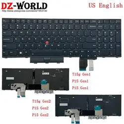 US English Backlight Keyboard For Lenovo Thinkpad T15g P15 P17 Gen1 Gen2 5N20Z74859 5N20Z74822 5N20Z74785 5N21B44402 5N21B44328