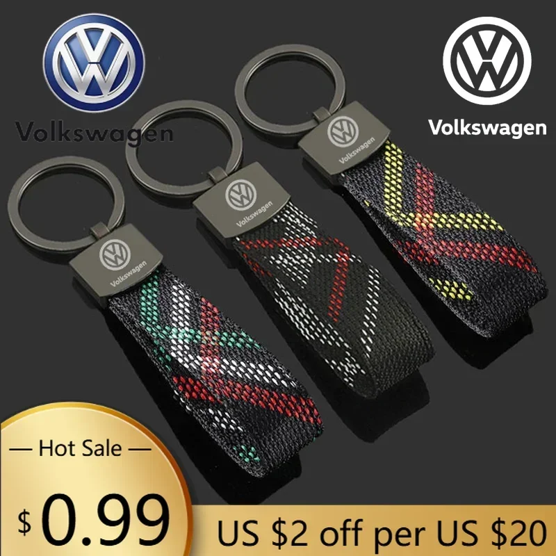 

For VOLKSWAGEN VW Car Keyring Key Rings Pendant Metal Logo Key Chains for Volkswagen Golf Passat Touareg Sagitar Tiguan Polo San