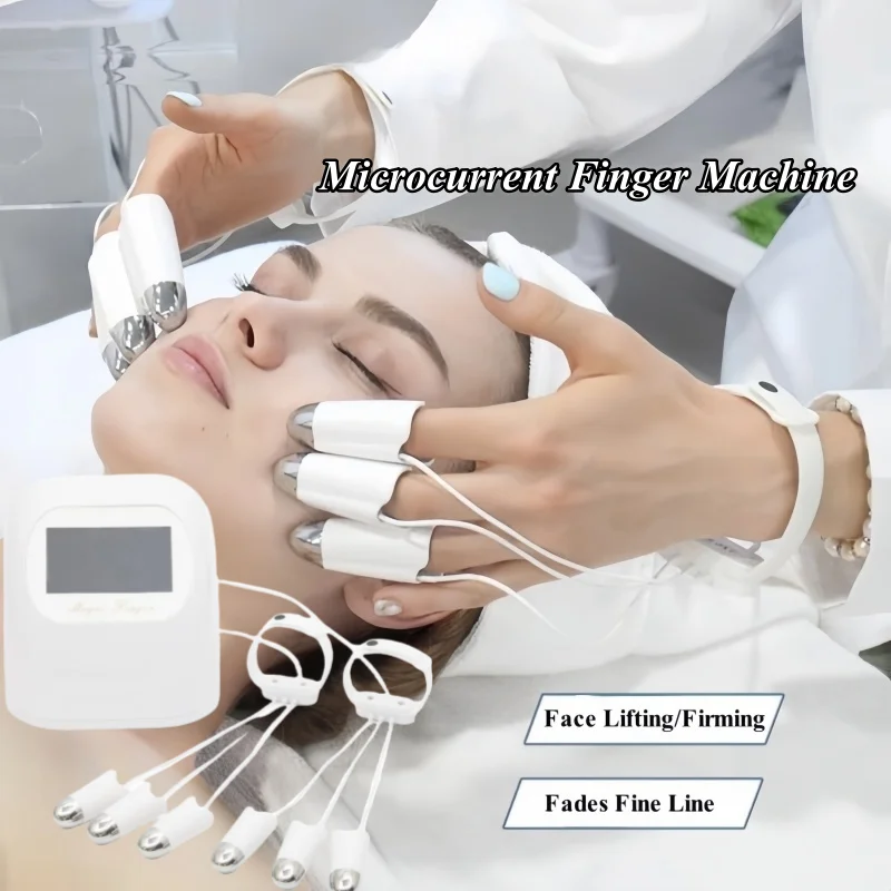 

Smart Library T Face Lifting Body Massage Microcurrent Golden Finger Machine Body Massager Facial Beauty Device For Fade Fine