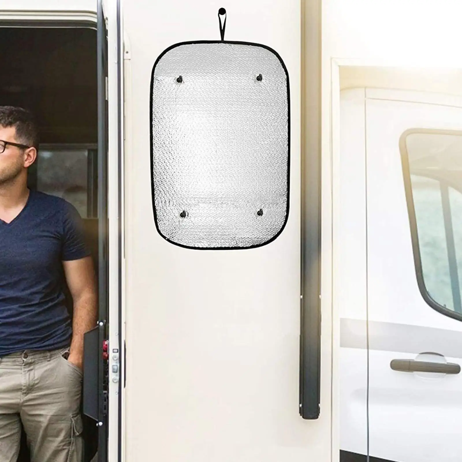 

2x Window Shade with 8 Suction Cups Motorhome Light Cover