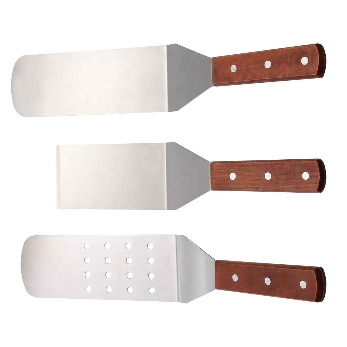 

1Set Pizza Shovel Spatula Stainless Steel Wood Handle Non Slip Heat Resistant Kitchen Gadget Perfect Gift for Friends