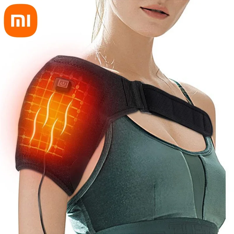 Xiaomi Electric Heating Heated Shoulder Brace Wrap Shoulder Massage Support Belt Strap for Arm Shoulder Fitness Brace Keep Warm