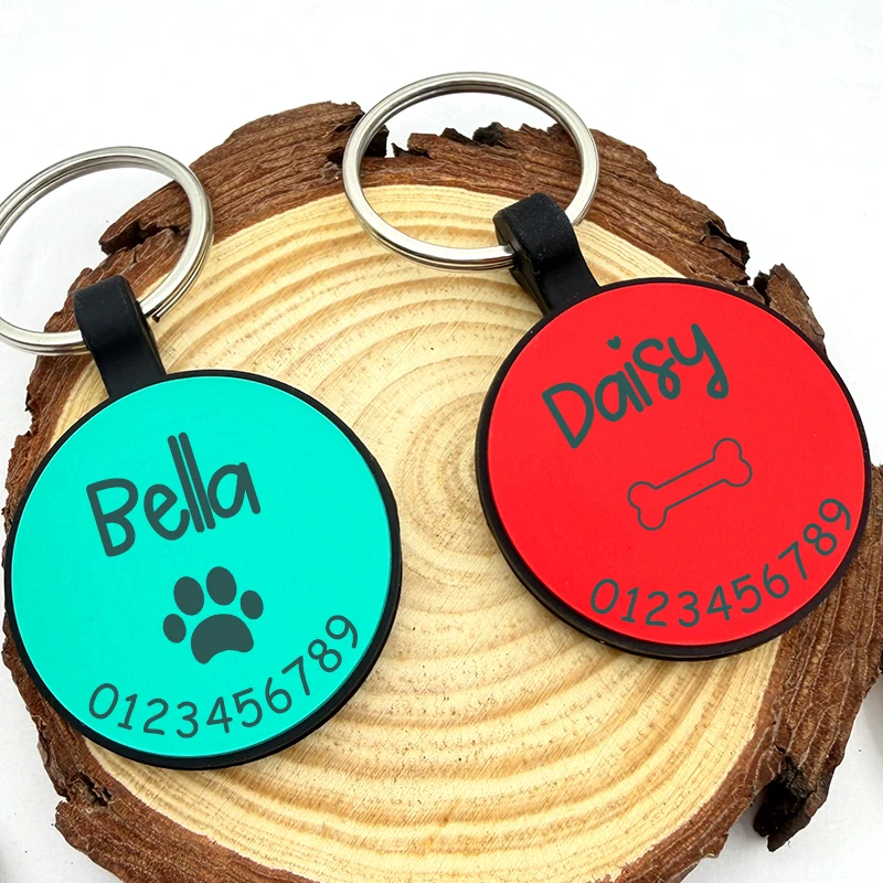 Placa identificativa de silicona para perros y gatos - grabable - imagen 5