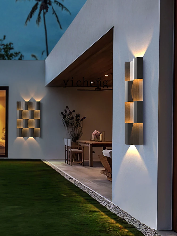 ZC-Applique Murale Solaire Imperméable, Luminaire d'Extérieur, Idéal pour un Jardin, une Villa ou un délégations