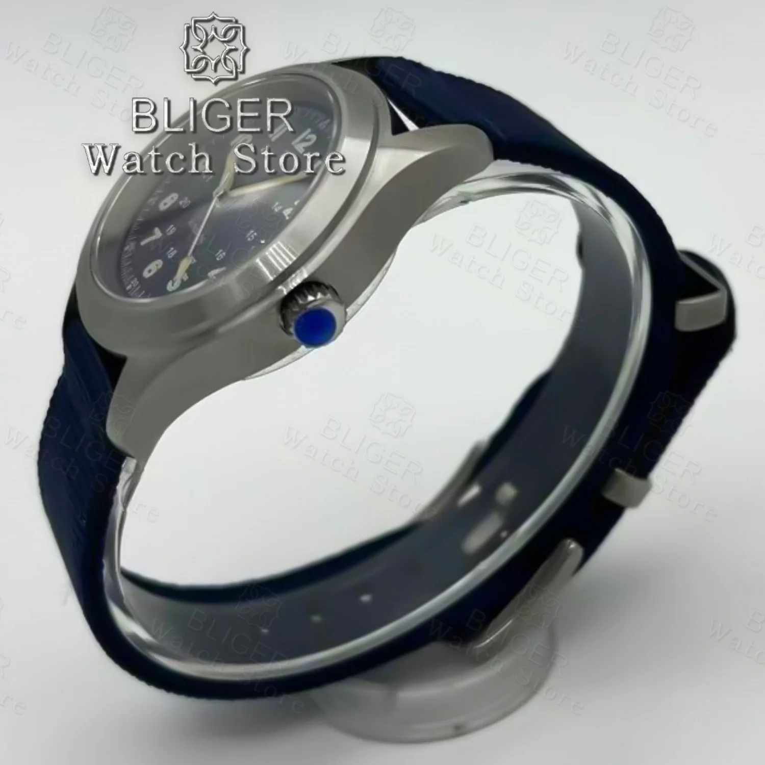 BLIGER 36 ミリメートル 39 ミリメートル 20BAR ダイブパイロットメンズ自動スチール時計 NH35 PT5000 機械式腕時計サファイアガラスグリーン夜光