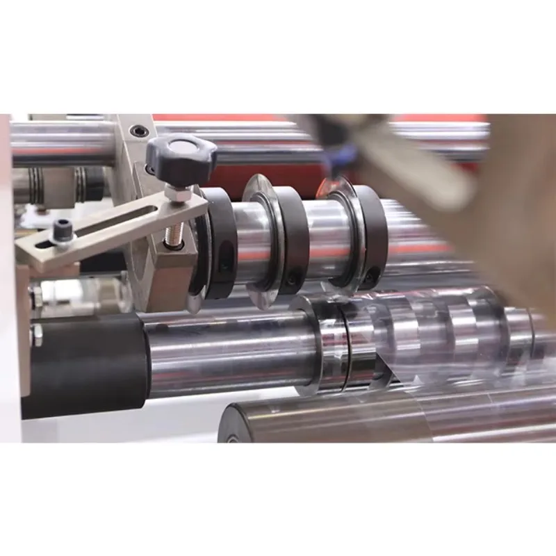 Automatic Servo Drive Polyester Plastic Film Coated Paper PET PVC Roll Rapid Slitting Rewinding Machine