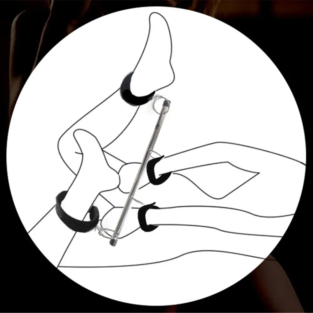 BDSM Bondage Kit Spreader Bar Handcuffs Ankle Cuffs Fetish Restraints Set Sex Toys for Couples секс игрушки sex toys