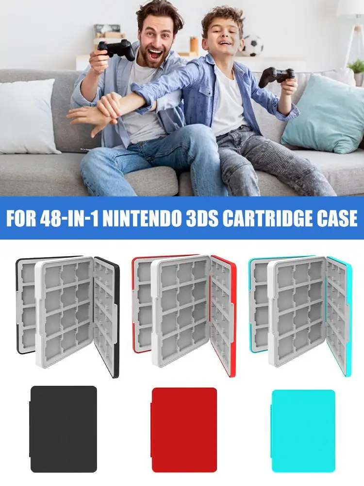 Etui na 48 kart do gier Nintendo 3DS 3DS XL NDSL DSi DSi LL/XL Lite, pojemnik na kartridże, organizer ochronny na chipy — zdjęcie produktu 7