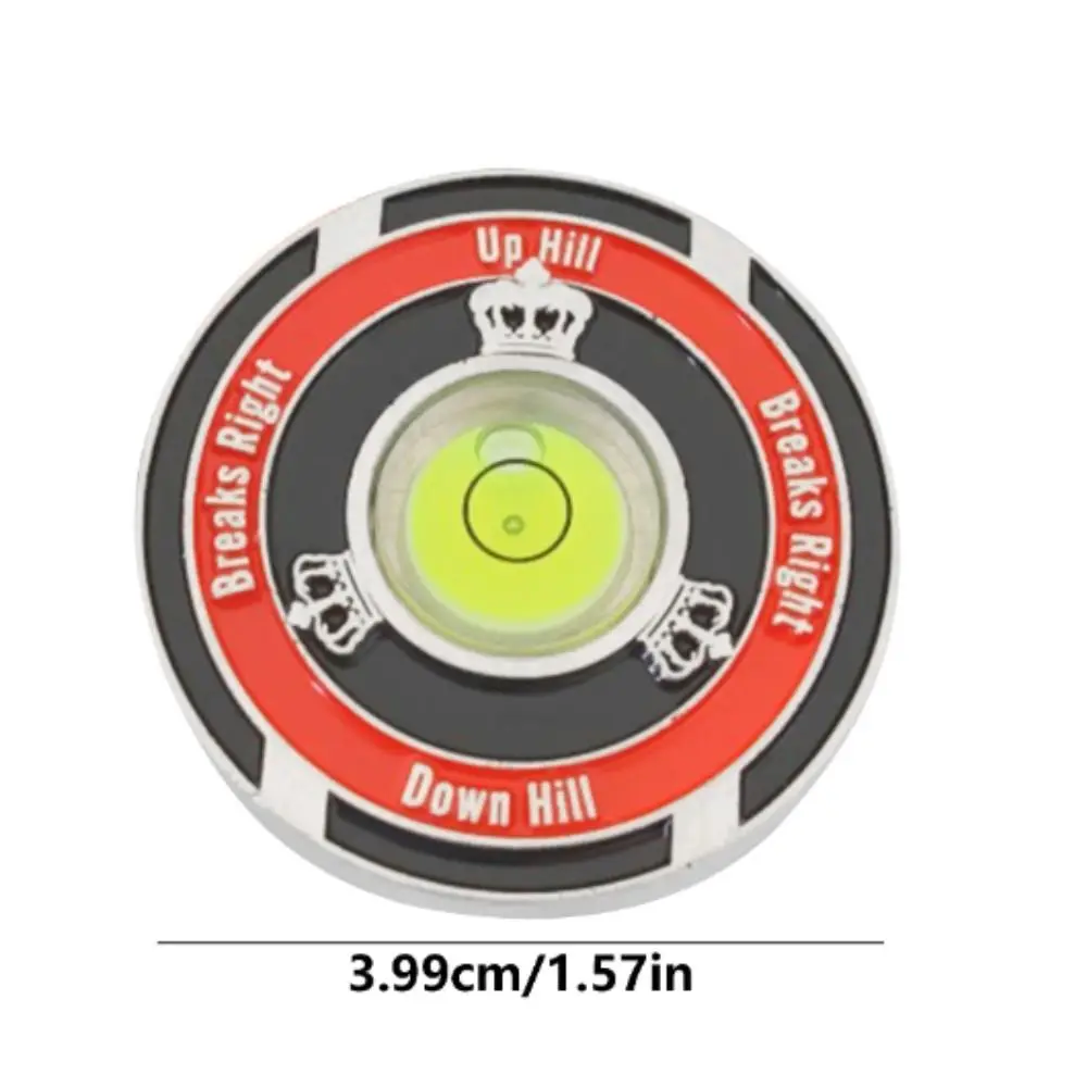 Girl용 양면 골프 그린 리더, 골프 액세서리, Kirsite 1.57in 골프 공 마커, 금속 고정밀 골프 모자 클립 마커