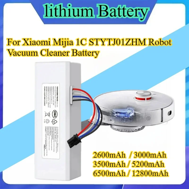 

14.4V 12800mAh P1904-4S1P-MM Li ion Battery For Xiaomi Mijia 1C STYTJ01ZHM Robot Vacuum Mop Cleaner Accessories Parts
