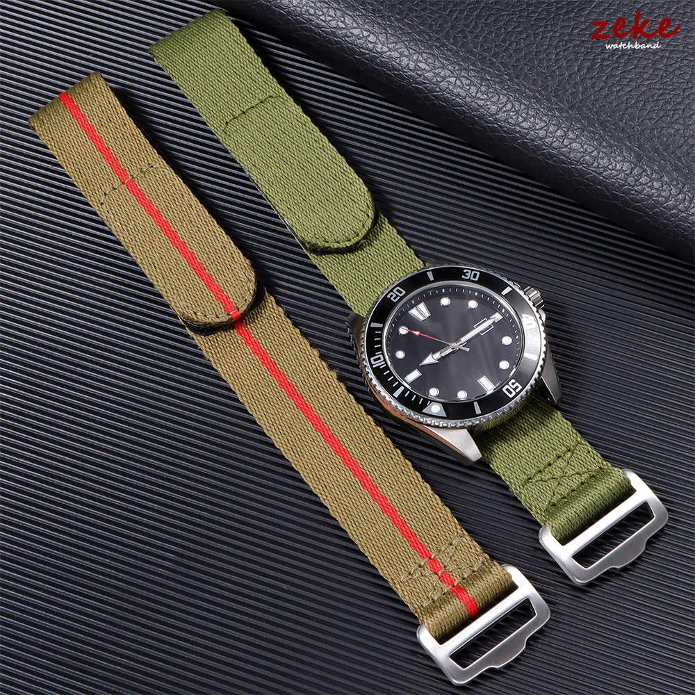 Nylon Strap 20mm 22mm for Seiko for Tudor Hook and Loop Fastener Watch Band for Men Military Waterproof Wrist Bracelet for Omega