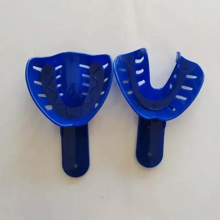 Einweg-Dentalabdrucklöffel aus Kunststoff, glatte, abgerundete Kanten, Dentalwerkzeuge für die Mundpflege, Zubehör für den täglichen Gebrauch in der Klinik – Detail 8