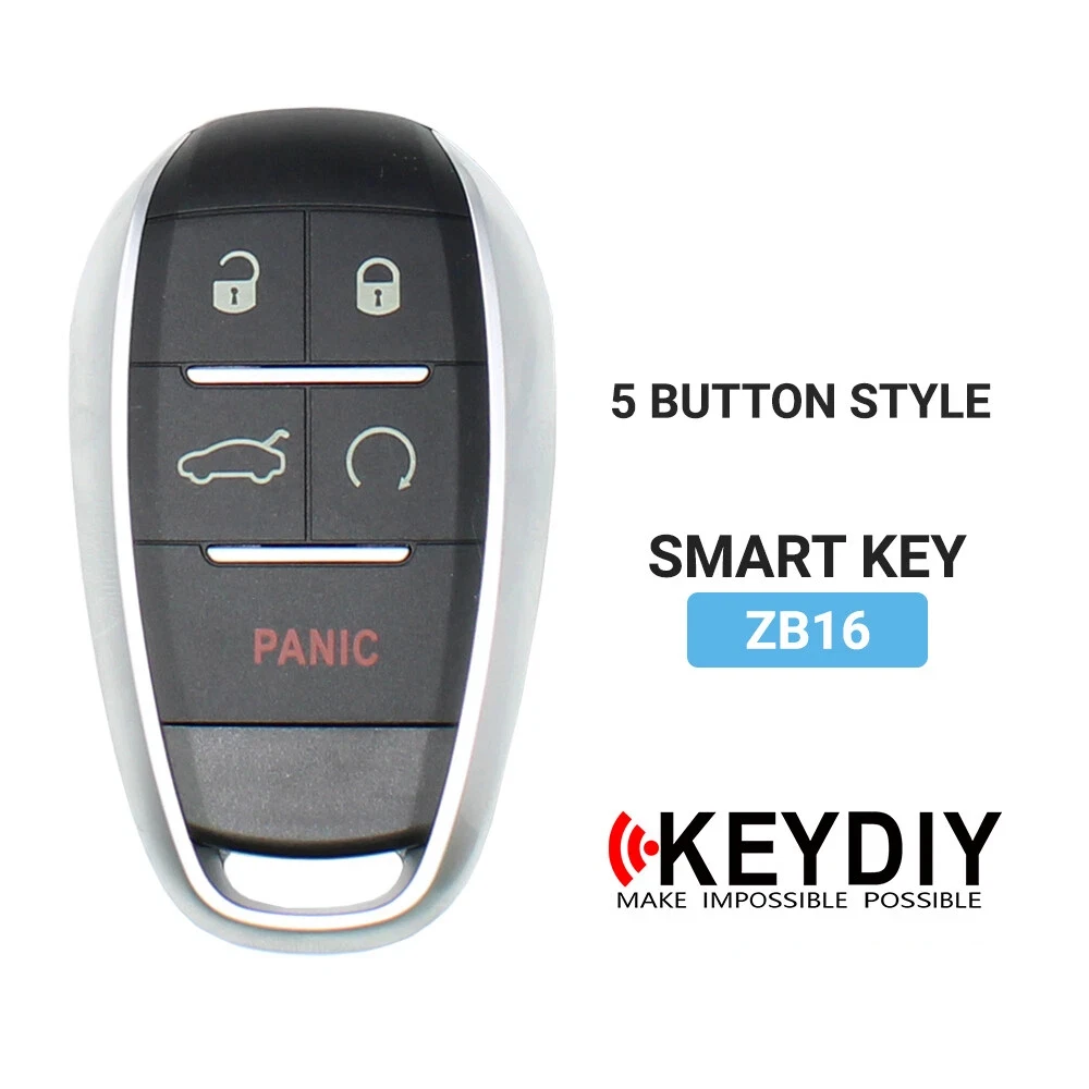 

KEYDIY ZB16 5 Buttons KD Remote Universal Smart Car Key Accsesories for KD-X2 Generator Tools Fits 2000 Models
