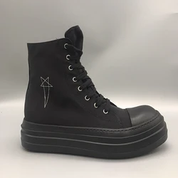 Original Men Black Sneaker Star Embroidery Boots Owens Luxury Men's Casual Shoes Drk Women's Sneakers Shoes Shdw