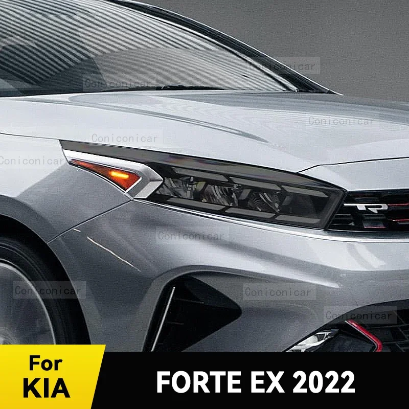 

TPU PPF Protective Film For KIA FORTE EX 2022 Car Exterior Headlight Anti-scratch Repair Car Accessories Transparent Black