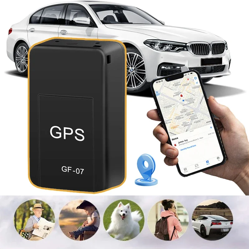 GF-07 Mini Car Tracker GPS Magnetic Mount Car Moto Real Time Tracking Positioner Anti-lost SIM Inserts Locator Auto Accessories