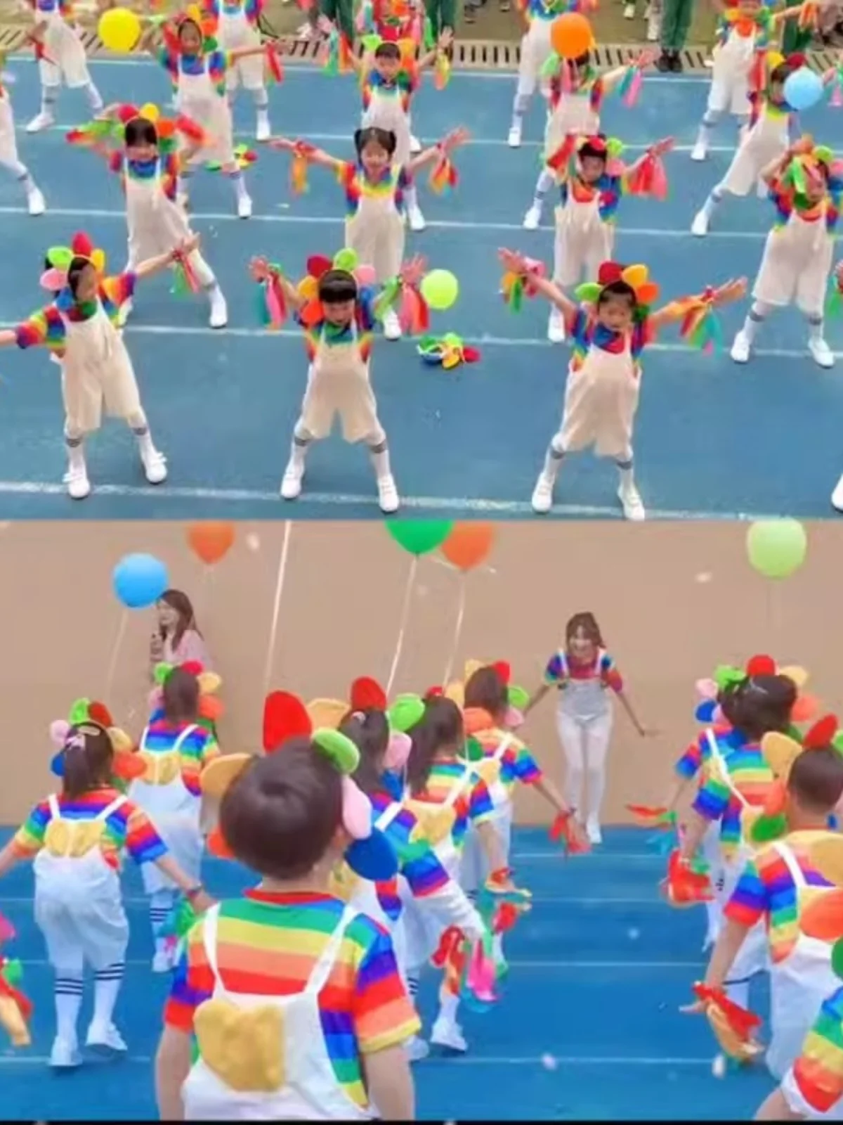 

Children's Performance Costume Brave Ouurst Kindergarten Cheerleading Opening Ceremony Entrance ow Jazz Ethnic Stage Wear