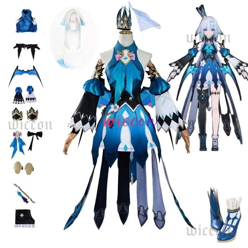 هونكاي ستار السكك الحديدية سيريدا شعر مستعار تأثيري فستان موحد الجناح أمفوريس النساء فتاة لعب الأدوار البدلة #1