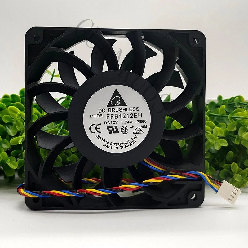 

HJY 1 PCS Delta Fan FFB1212EH DC12V 1.74A 12025 12CM 4-PIN cooling fan