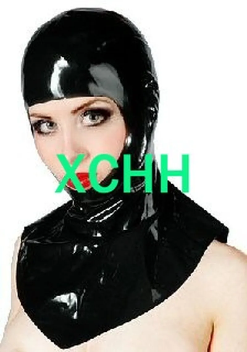 

Pure 100% Natural Latex Woman Mask Hood Cosplay Costumes