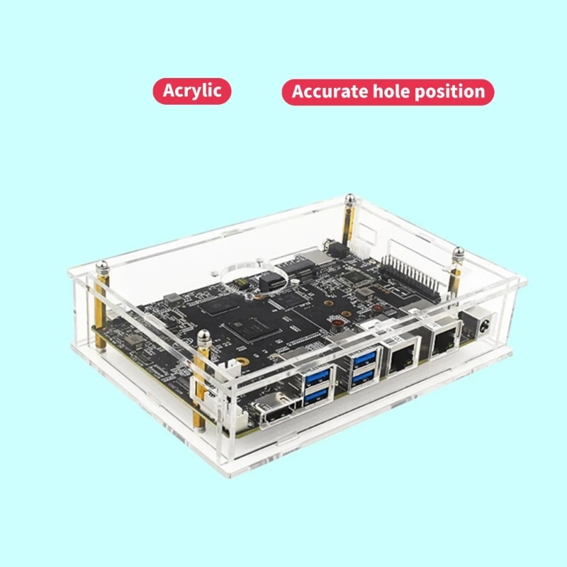 20CB Präzise geschnittenes Acryl-Gehäuse mit aktivem Lüfter für Banana für BPI F3-Entwicklungszwecke