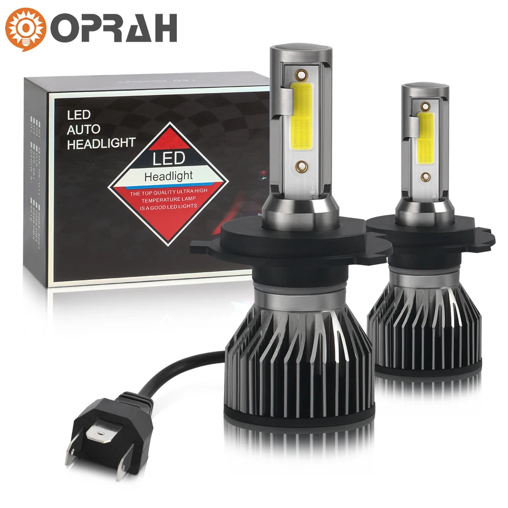 

Oprah F2 H4 H7 Car LED Headlight Bulbs COB 20000LM H1 H3 H11 9005 9006 6000K COB Auto Fog Light Headlamps 12V White