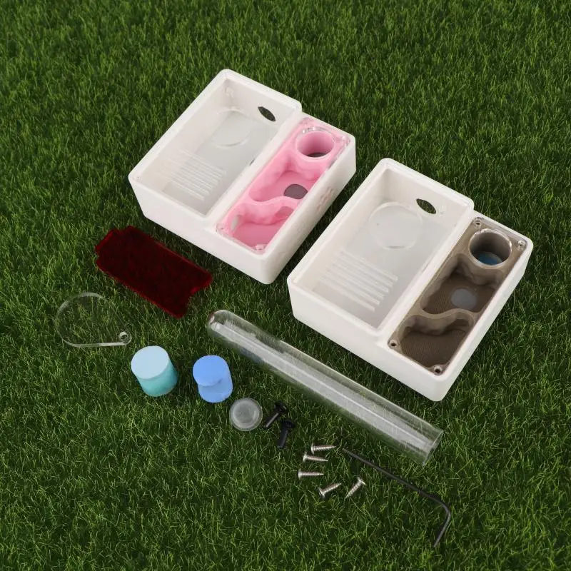 لوازم عش النمل المطبوعة ثلاثية الأبعاد لمزرعة النمل للمبتدئين، حافظات النمل، بيت النمل مناسب لأنواع النمل الصغيرة