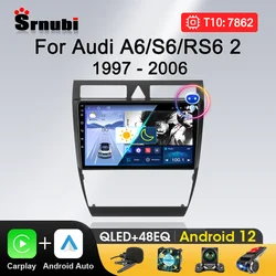 Srnubi Android Car Radio For Audi A6 C5 1997-2004 S6 2 1999-2004 RS6 1 2002 - 2006 Multimedia Player GPS DVD Carplay Auto Stereo