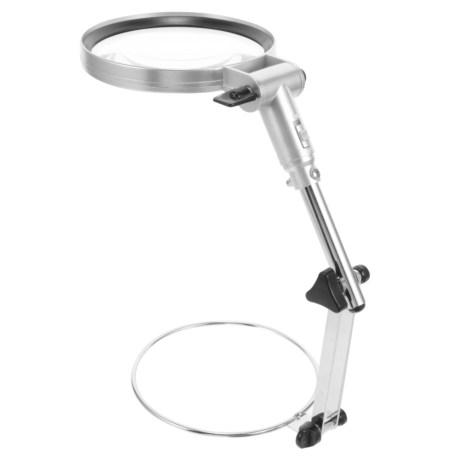 

Adjustable Magnifying Glass Table Lamp for Detailed Tasks Hands Free Viewing with Bright LED Lighting Magnifying Glass