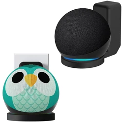 For Amazon Echo Dot 5 / 4th Generation & Echo Dot 5th Gen Kids Socket Bracket Cable Storage ABS Material Wall mounted Holder