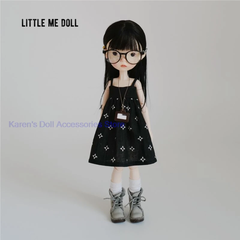 2026 New clothes for Blythe/landoudou doll Long, patterned cotton dress/AZONE/OB22/BLYTHE doll dress elegant