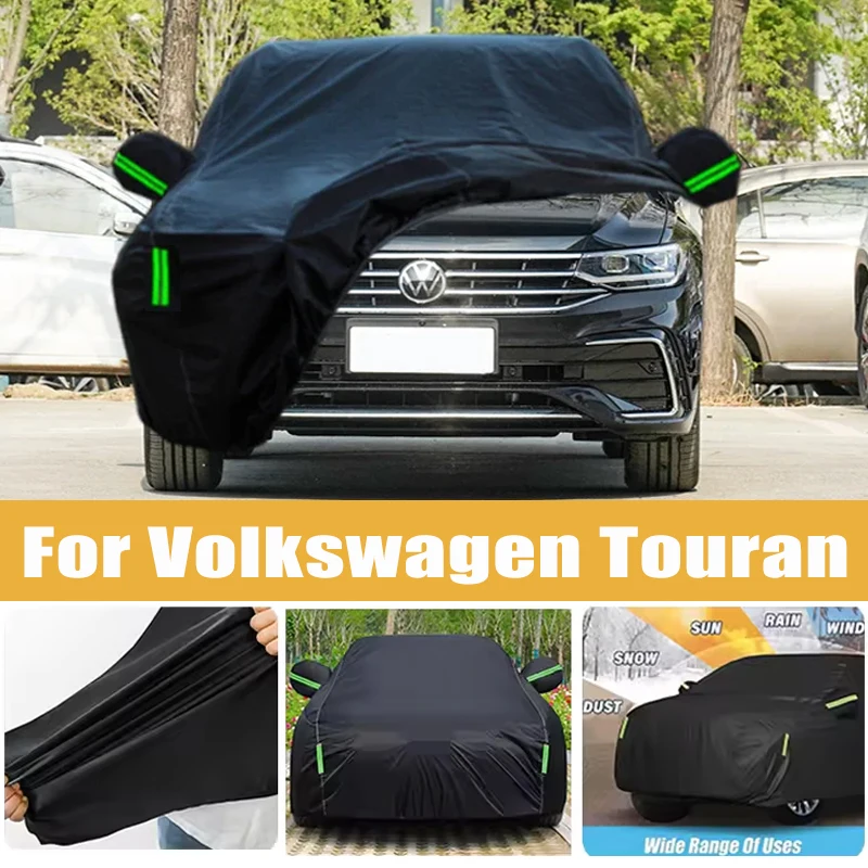 For Volkswagen Touran Full Car Cover Four Seasons Outdoor Sun Anti UV Rain Snow Dust Protection Oxford Cloth Accessories