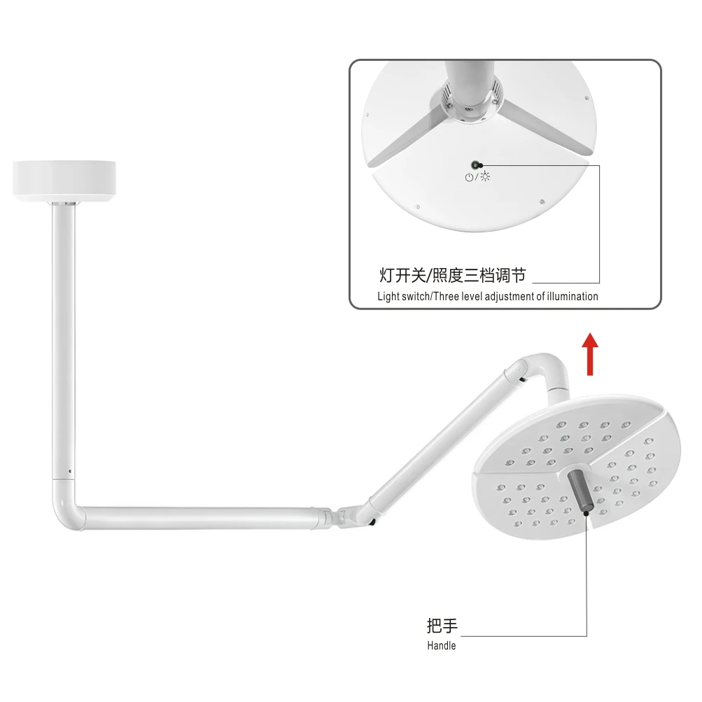 New Upgrade 80W LED Surgery Veterinary Medical Ceiling Operation Light