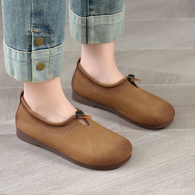 

Women's Comfortable flat bottom Casual Shoes Spring Autumn Soft Bottom Breathable Wear-Resistant Anti-Slip Versatile Shoes